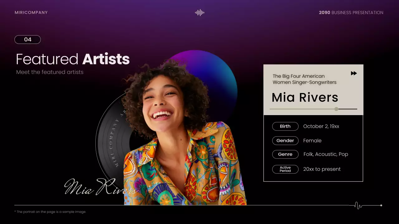 Black Modern Performance Proposal Presentation