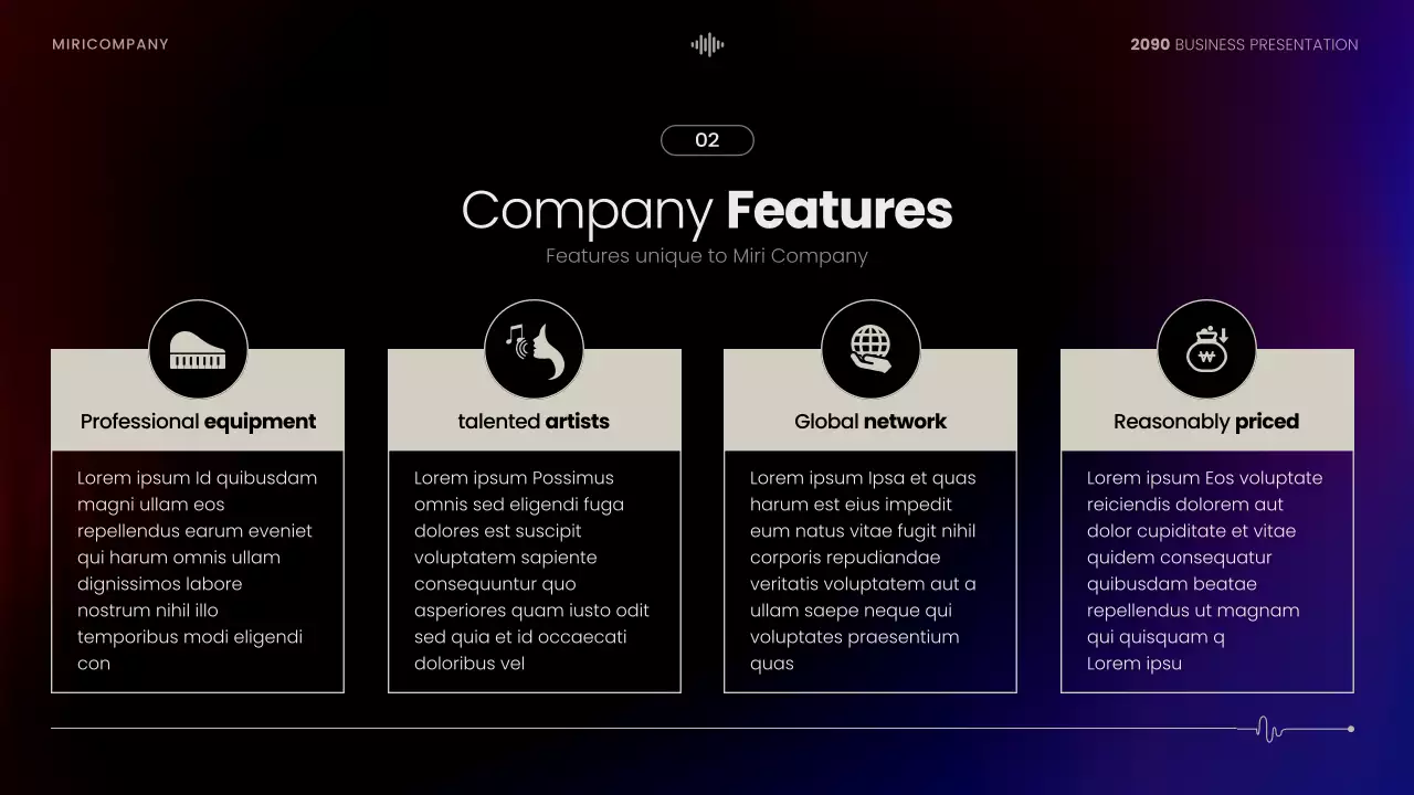Black Modern Performance Proposal Presentation