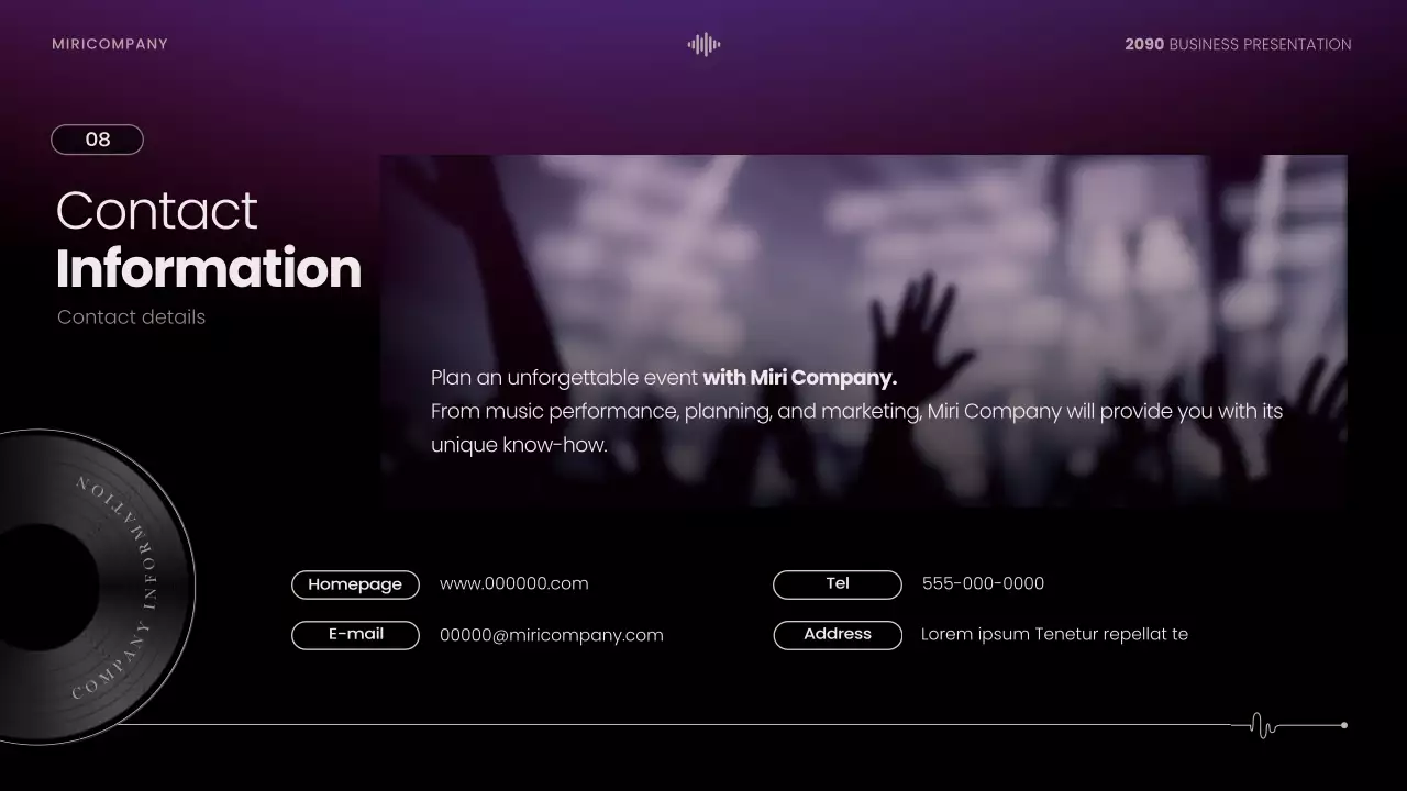 Black Modern Performance Proposal Presentation