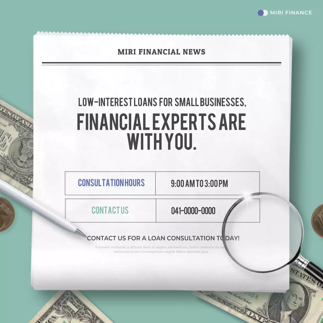 Blue Professional Loan Guide Instagram Carousel