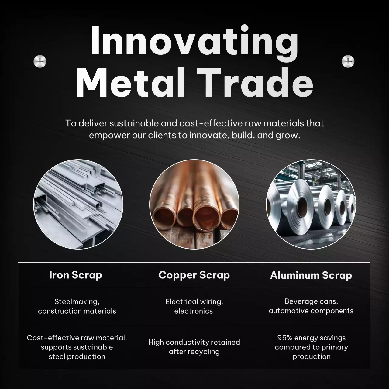 Quảng cáo kim loại hiện đại màu đen