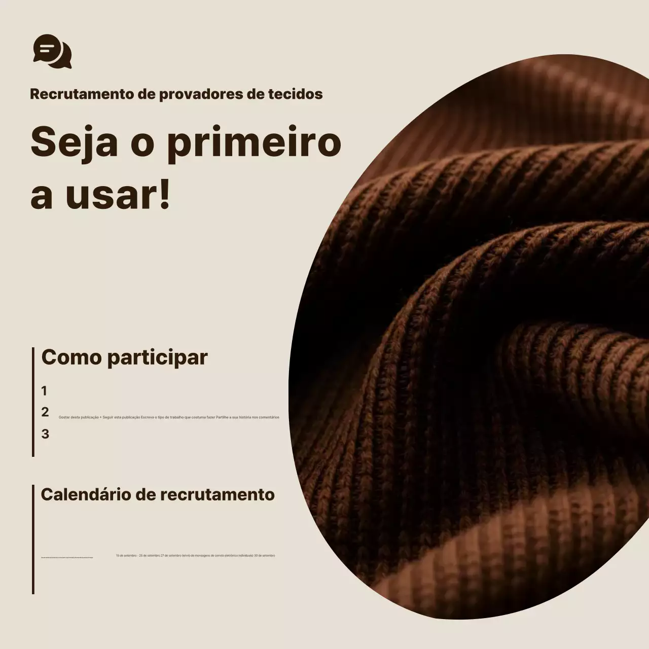 Recrutando a equipe Brown Modern Experience