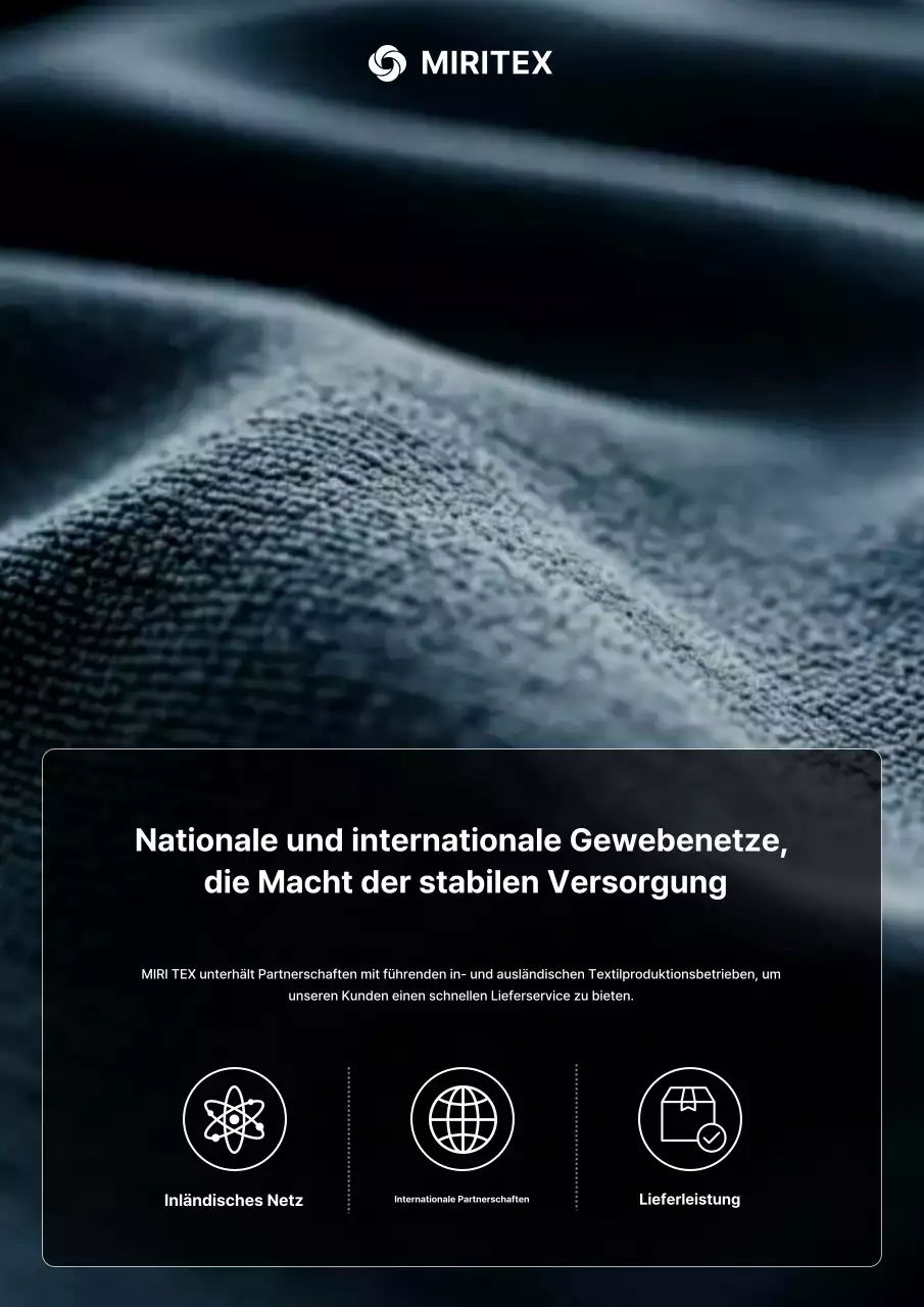 Schwarze moderne Textilwerbung
