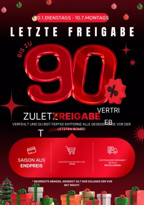 Roter Kontrast Verkaufsförderung