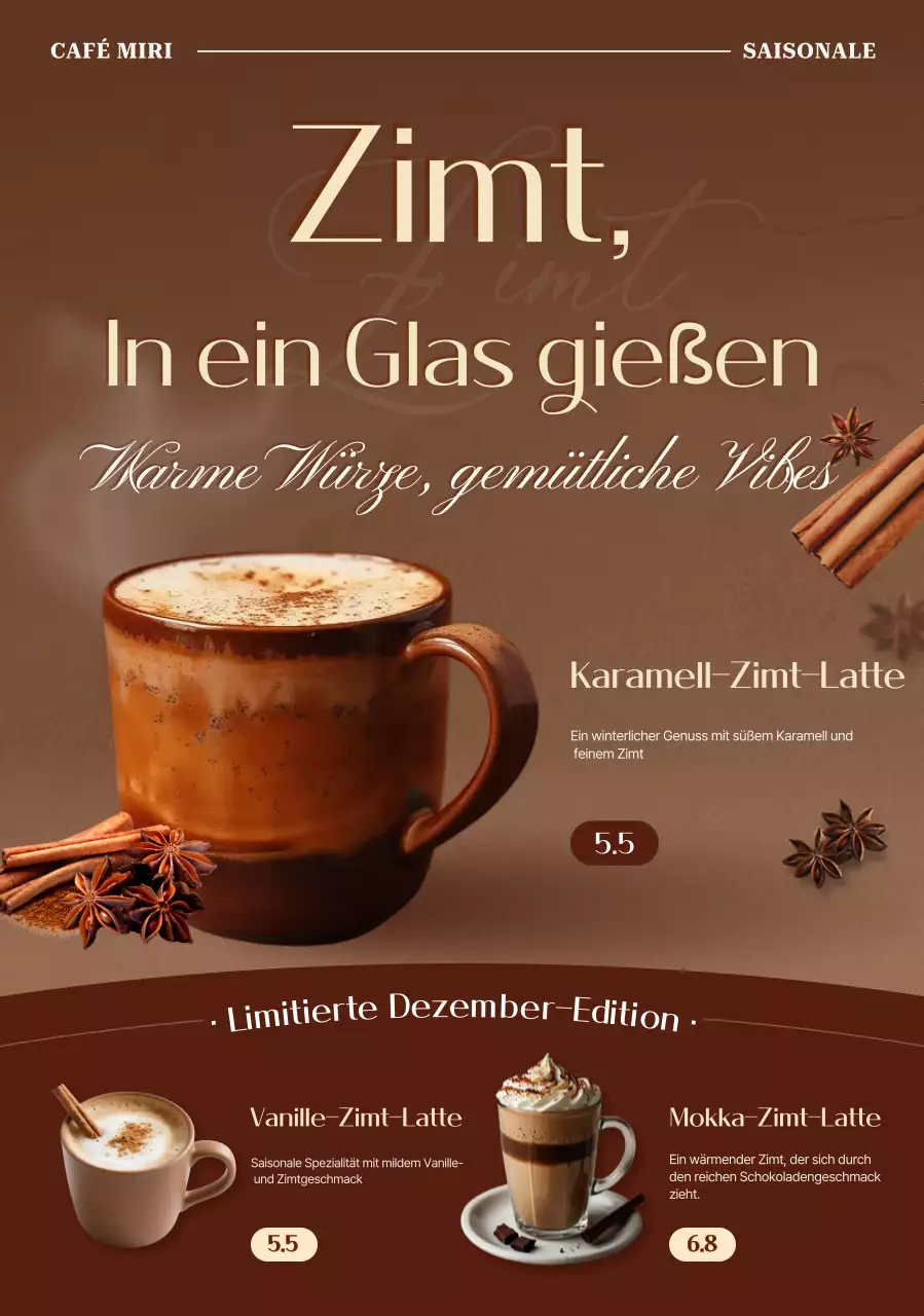 braune Vintage-Getränkeanzeige