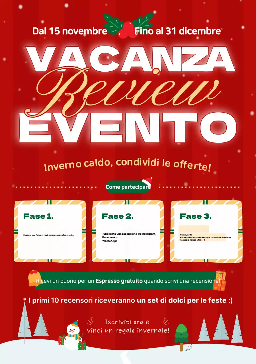 Promozione dell'evento invernale Red Pop