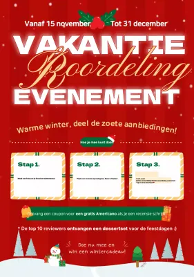 Promotie van Red Pop Winterevenement