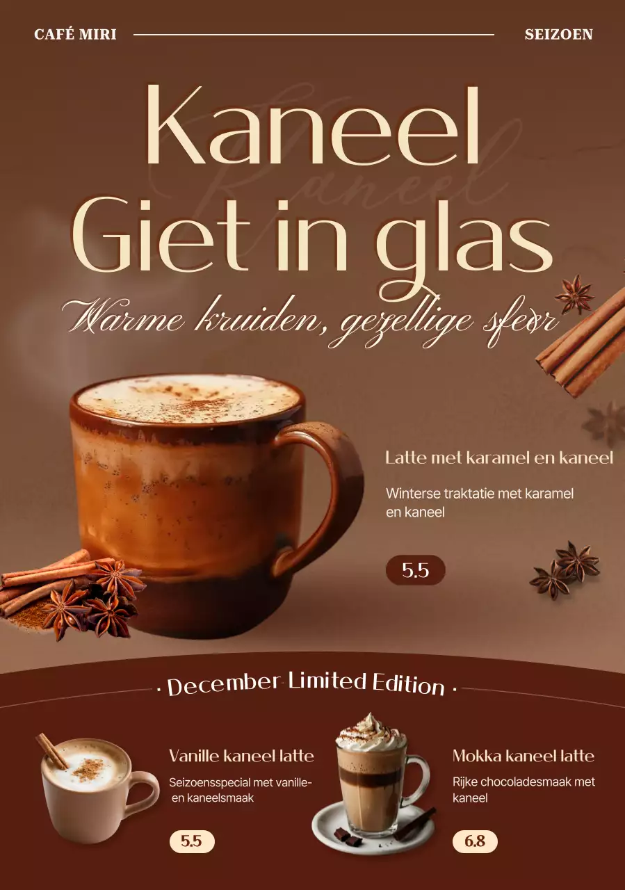 bruine vintage drankadvertentie