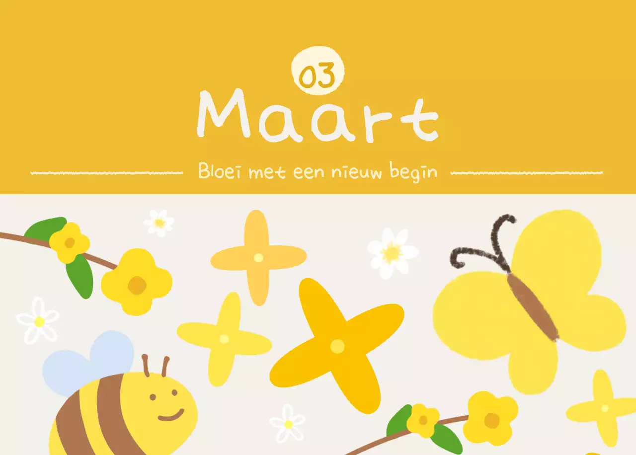 Hemelsblauwe schattige kalender