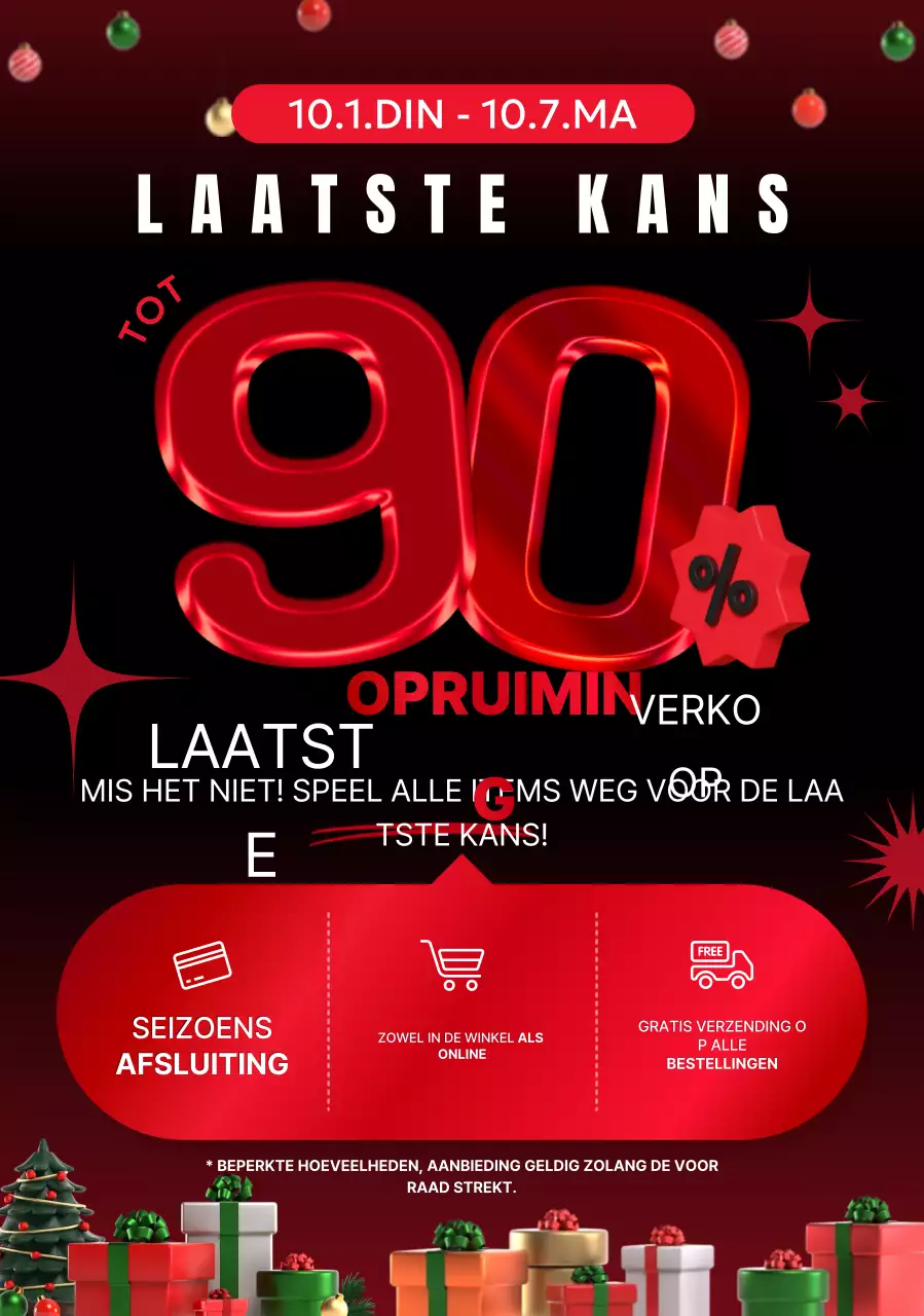 Rode Contrast Sale Promotie