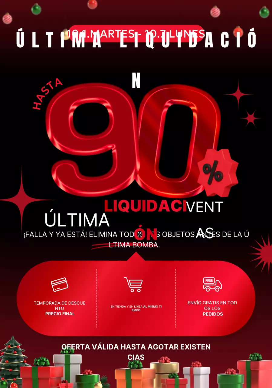 Promoción de venta de contraste rojo