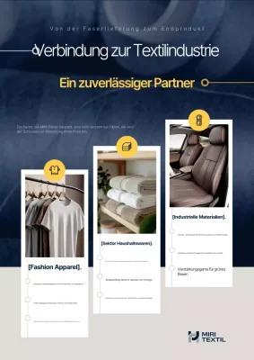 Blaue moderne Textilindustrieförderung