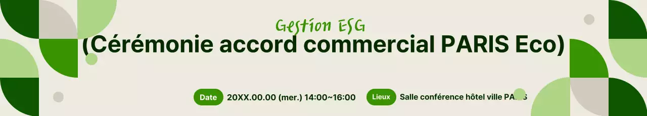 Accord environnemental simple et vert