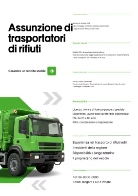 Reclutamento Green Clean Reclutamento