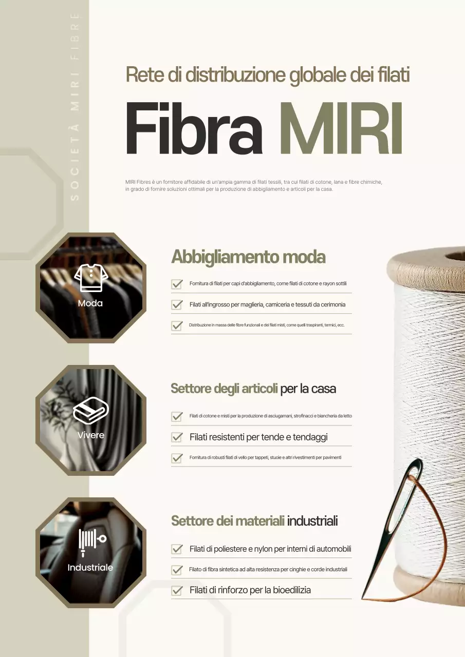 Presentazione dei prodotti Beige Neat Yarn