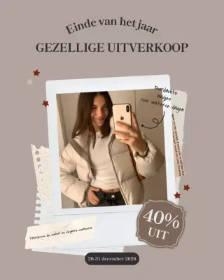 Beige moderne modepromotie