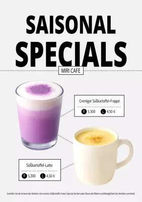 Yeonbora Modern Cafe Menü-Aktion