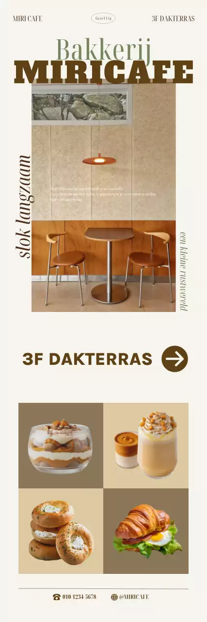 Beige Modern Café Promotie