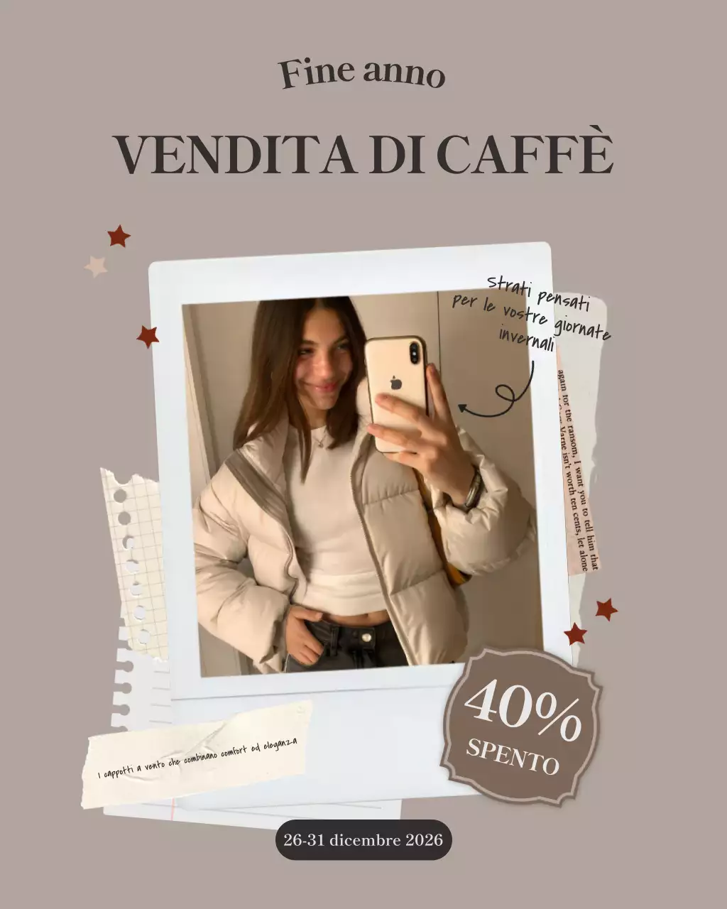 Promozione moda moderna beige
