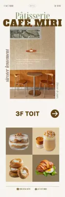 Promotion du café moderne beige