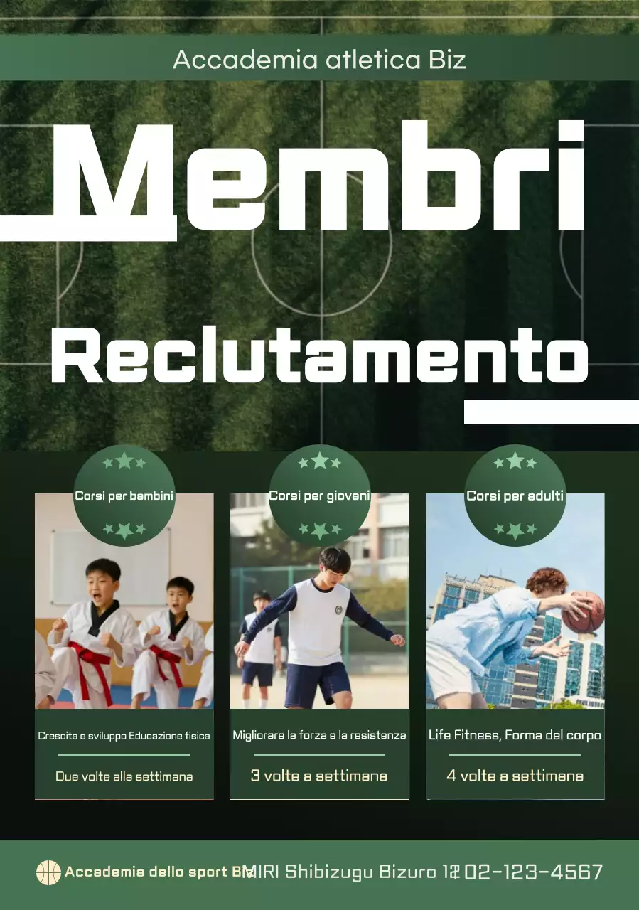 Reclutamento atletico pulito e verde