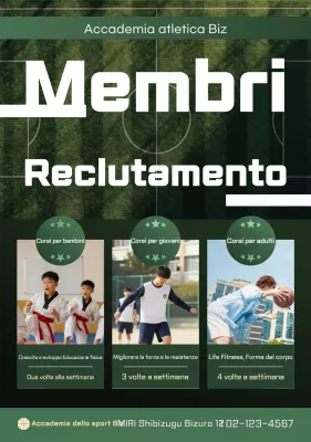 Reclutamento atletico pulito e verde