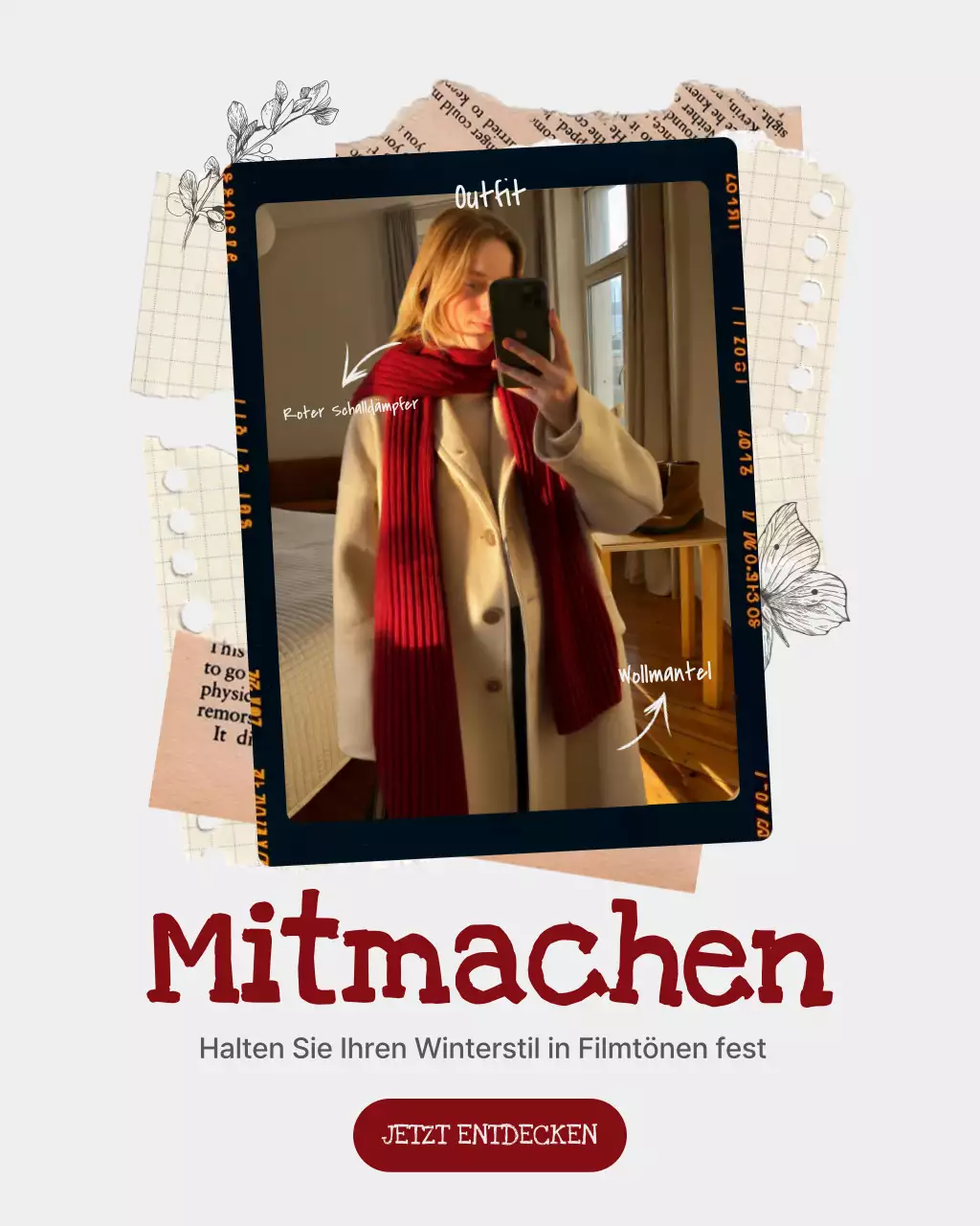 Red Vintage Winteraktion