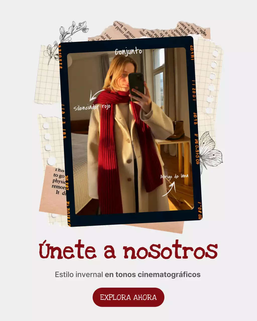 Promoción de invierno Red Vintage