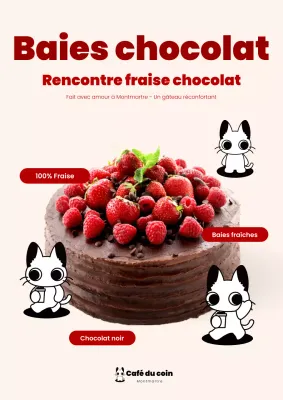 Publicité pour le gâteau Red Baby