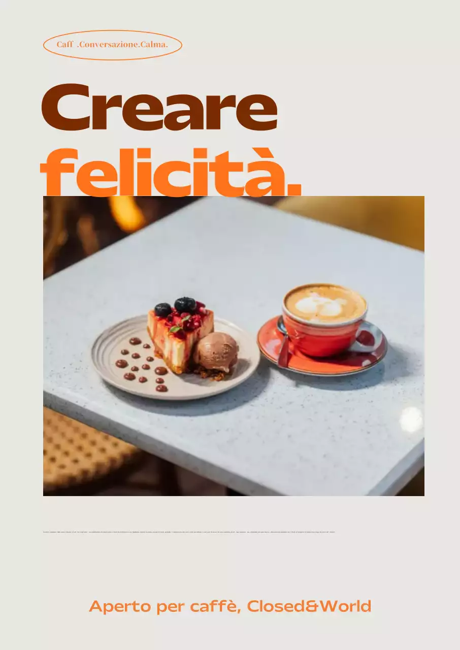 Pubblicità del Beige Modern Cafe