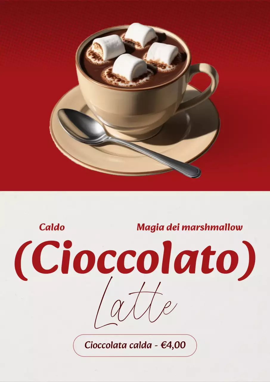 Pubblicità della bevanda moderna rossa