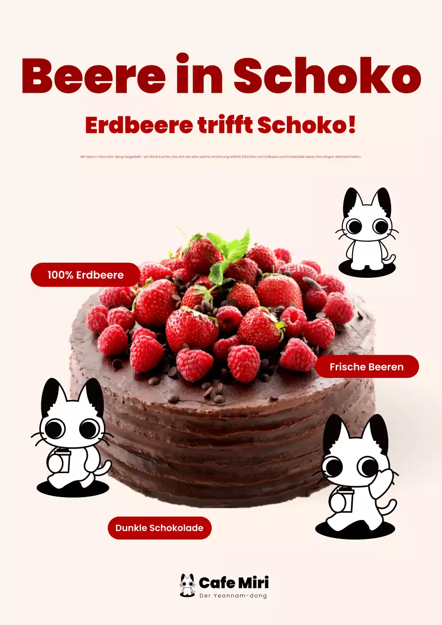 Werbung für Red Baby Cake