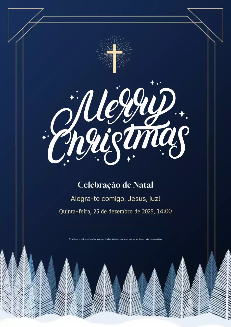 Guia de Serviços de Natal Blue Classic