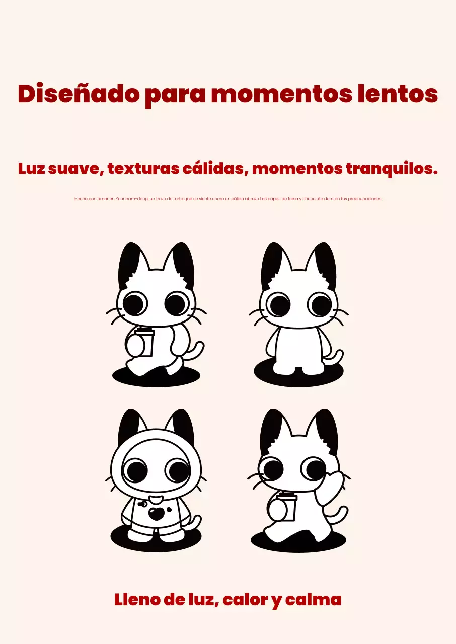 Diseño de personaje lindo de color beige