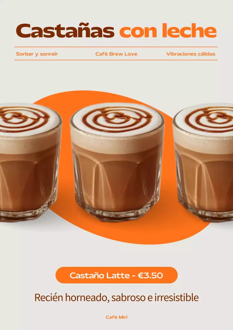 Promoción del menú de Orange Modern Cafe