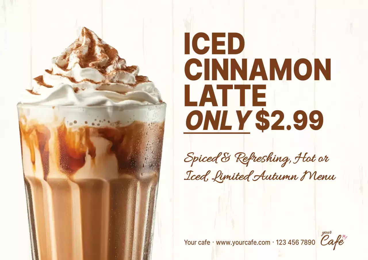 brown rustic coffee promotion