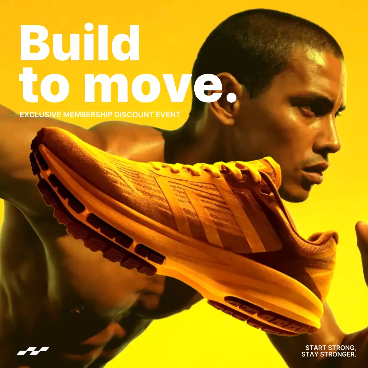 orange modern athletic promotion