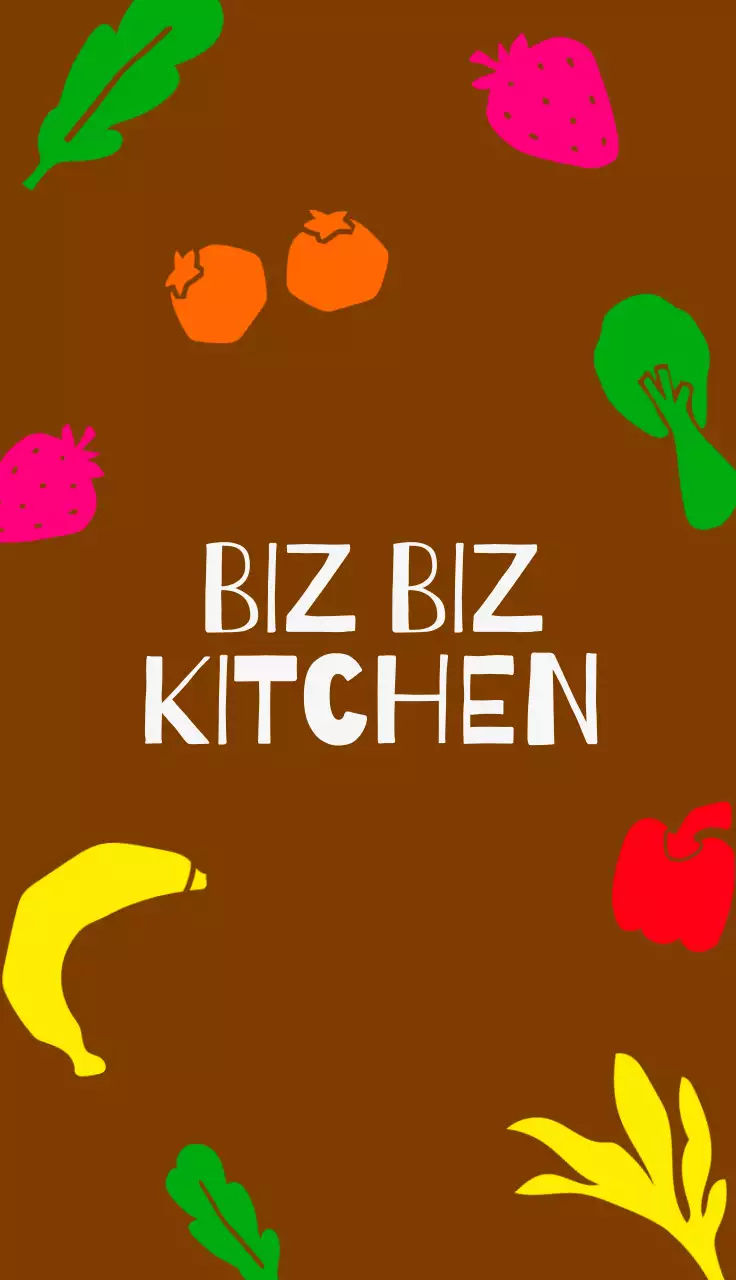 갈색 팝 요리 광고