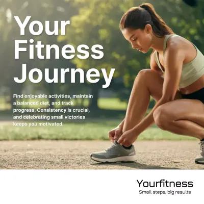 green modern fitness promotion