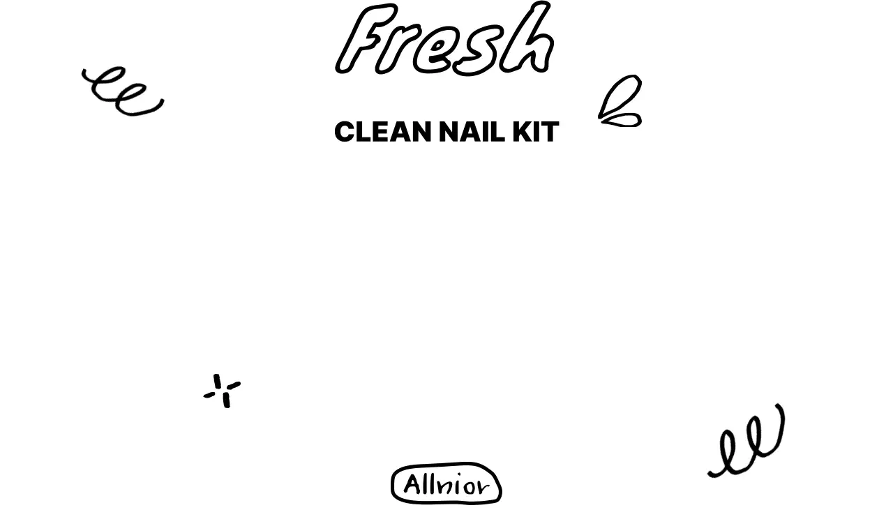 키치한 일러스트 스타일의 홍보 디자인