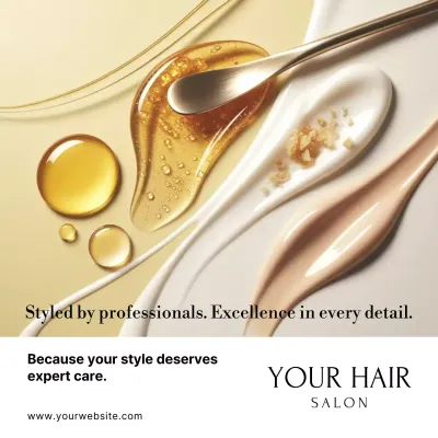 gold elegant hair promotion