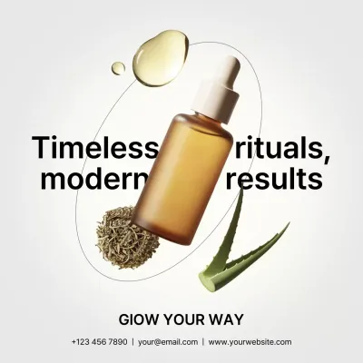 beige modern skincare promotion