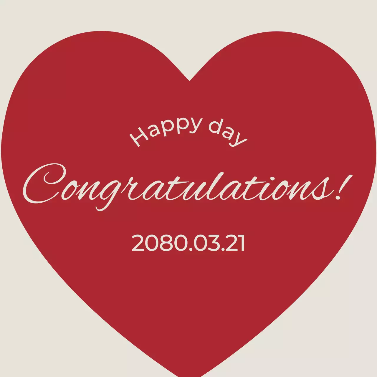 빨강 심플 기념 축제