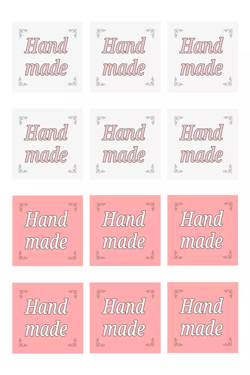 핑크 기본 스티커 홍보