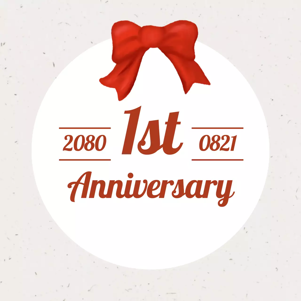 빨강 심플 기념 기념