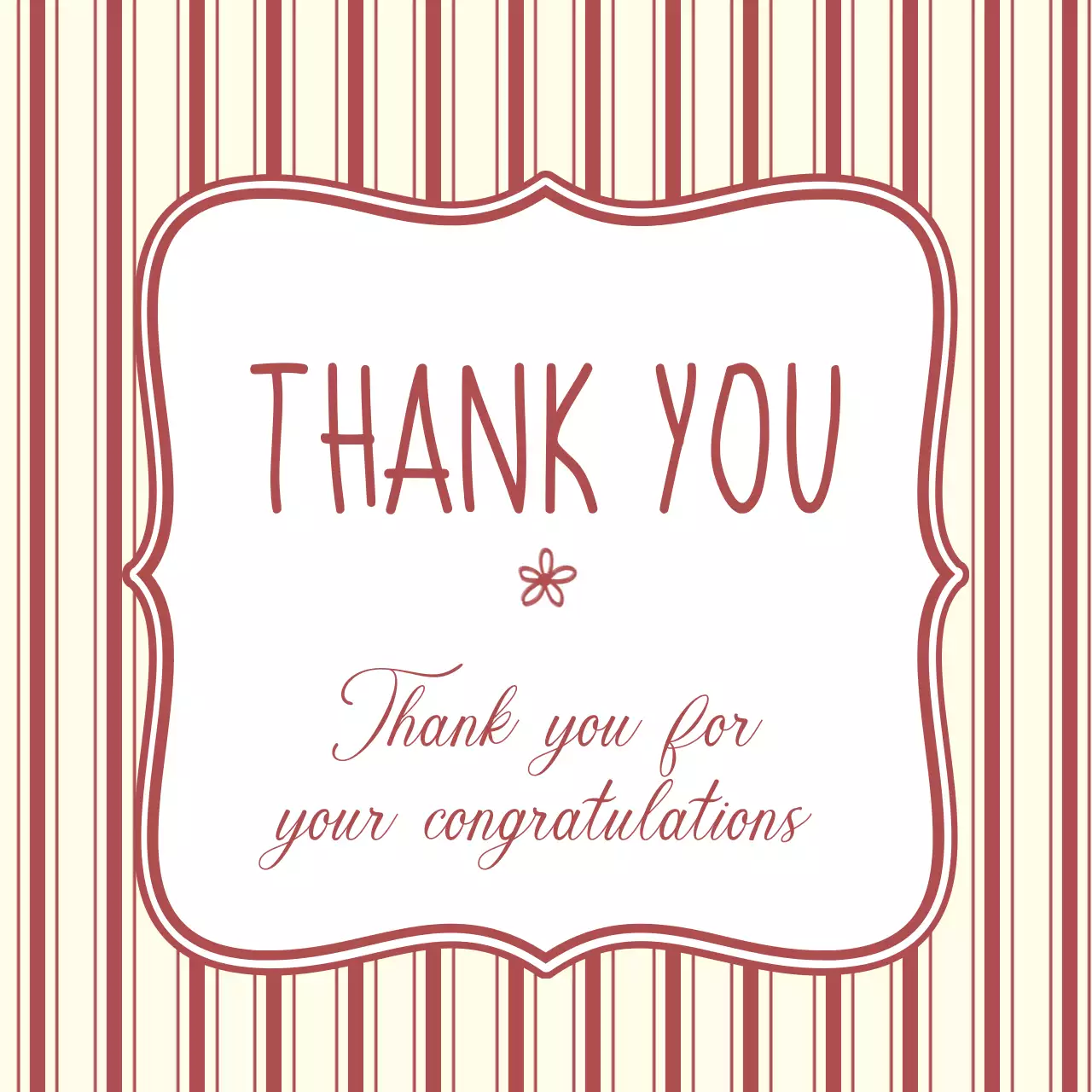 빨강 클래식 감사 인사 땡큐 스티커