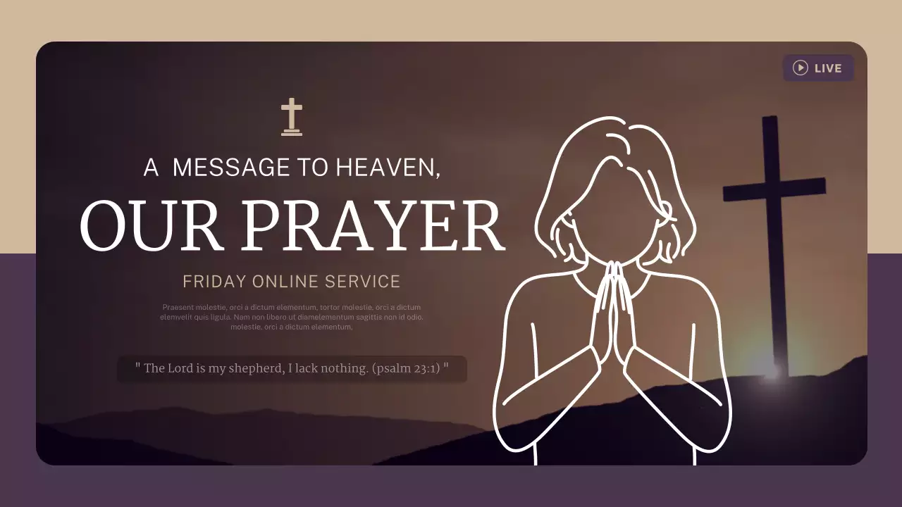 브라운 모던 기도회 안내