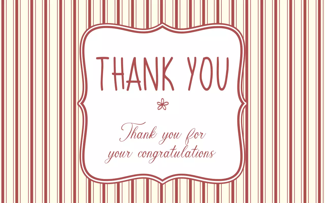 빨강 클래식 감사 편지