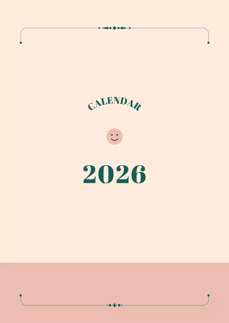 베이지 심플 월간 플래너