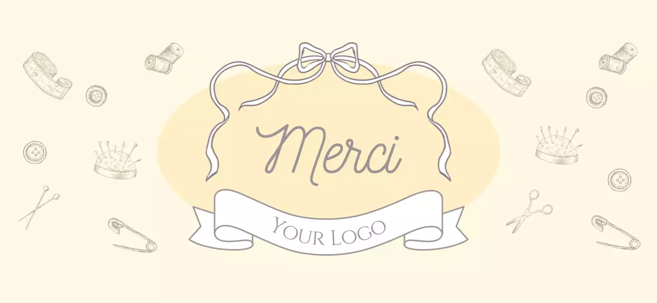 アイボリー 上品 デザイン ロゴ 衣類パターン